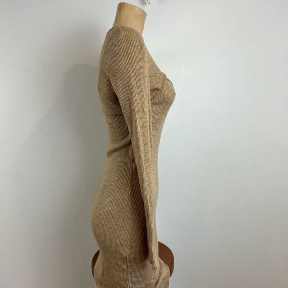 Wild Fable Women’s Medium 2 Piece Dress Set Cropped Long Sleeve Top With Dress - Picture 6 of 11